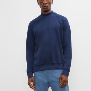 Tea Dyed Mockneck Sweater - New With Tags - NEVER WORN - Dark Navy